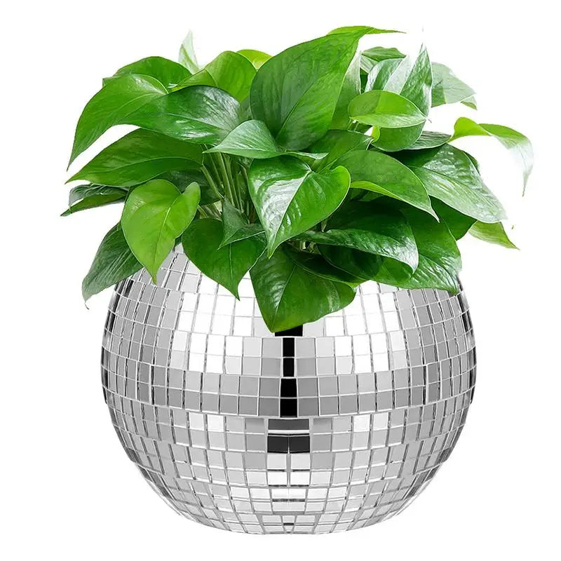 Disco Ball Plant Pot