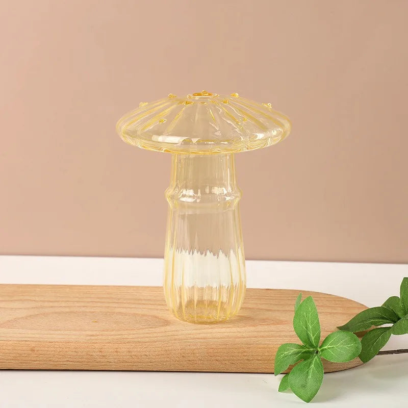 Transparent Colored Mushroom Glass