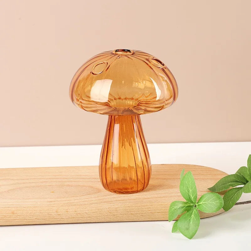 Transparent Colored Mushroom Glass