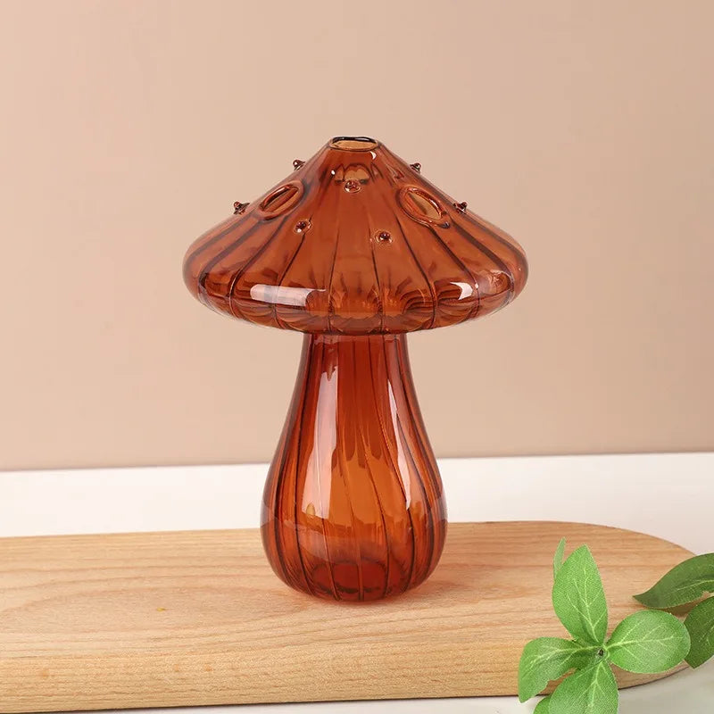 Transparent Colored Mushroom Glass