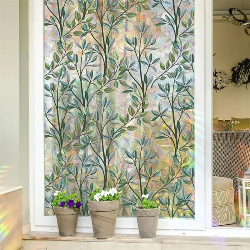 Stain Glass Rainbow & Vines Window Film