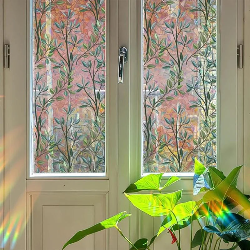 Stain Glass Rainbow & Vines Window Film